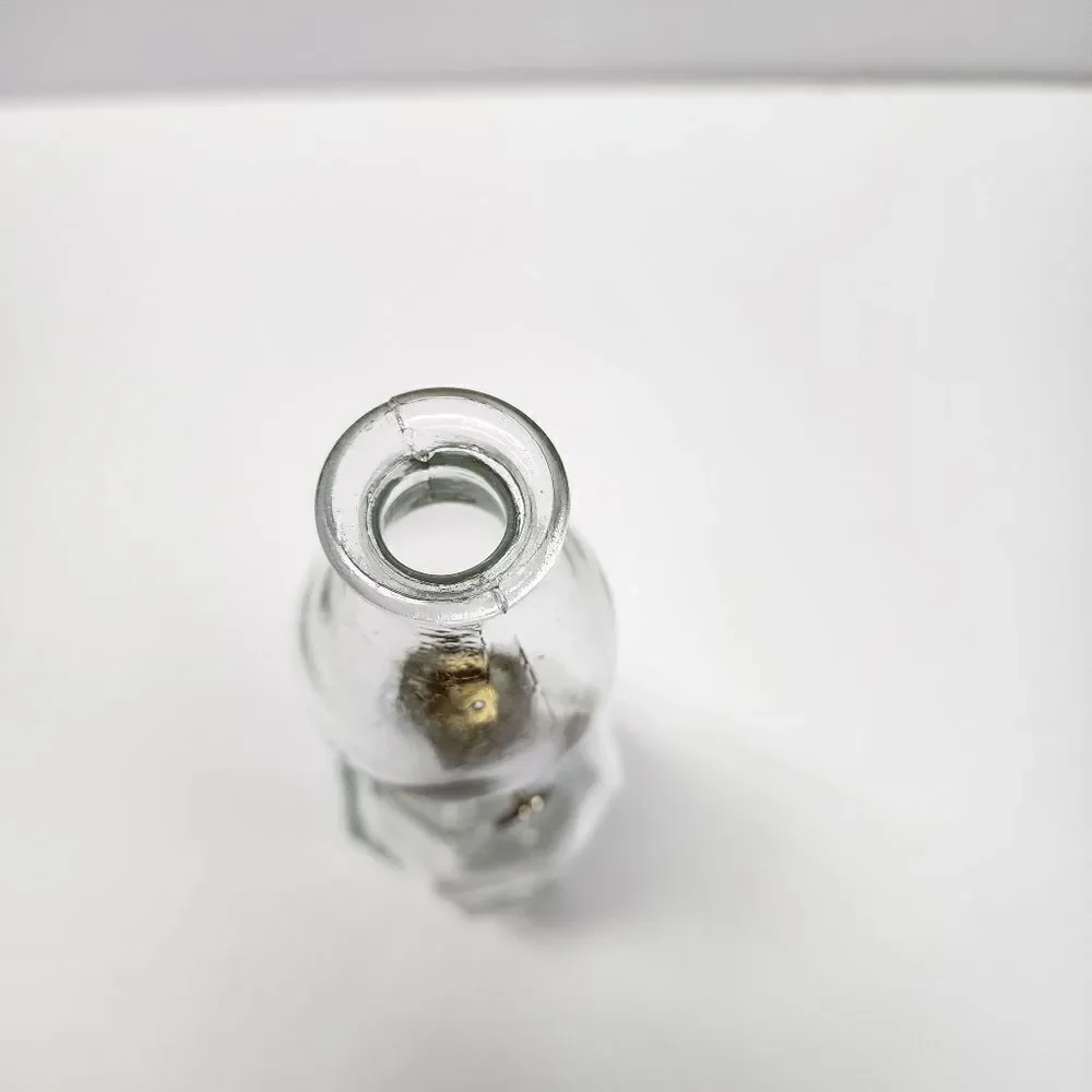 Vintage Miniature Clear Glass Oil Lamp Wexford By Anchor Hocking 6.5